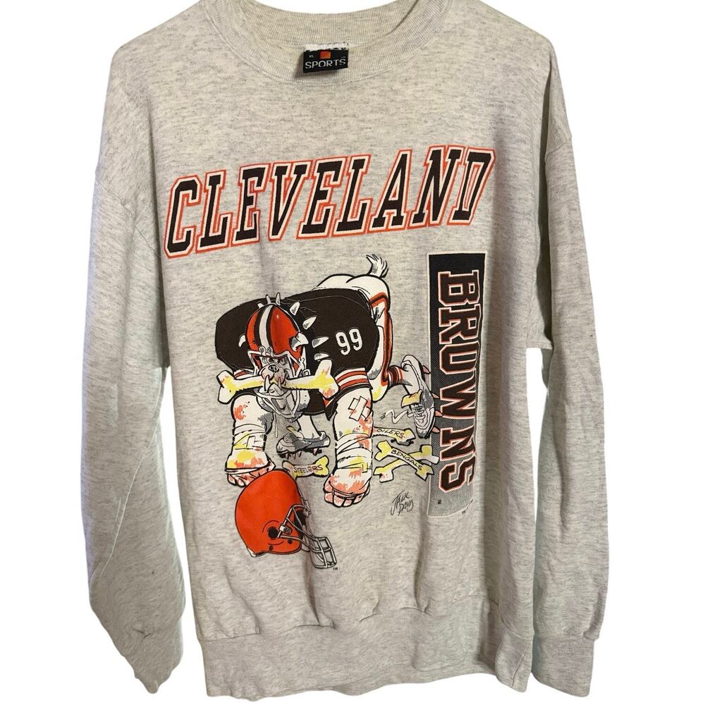 Vintage Cleveland Browns Jack Davis Crewneck